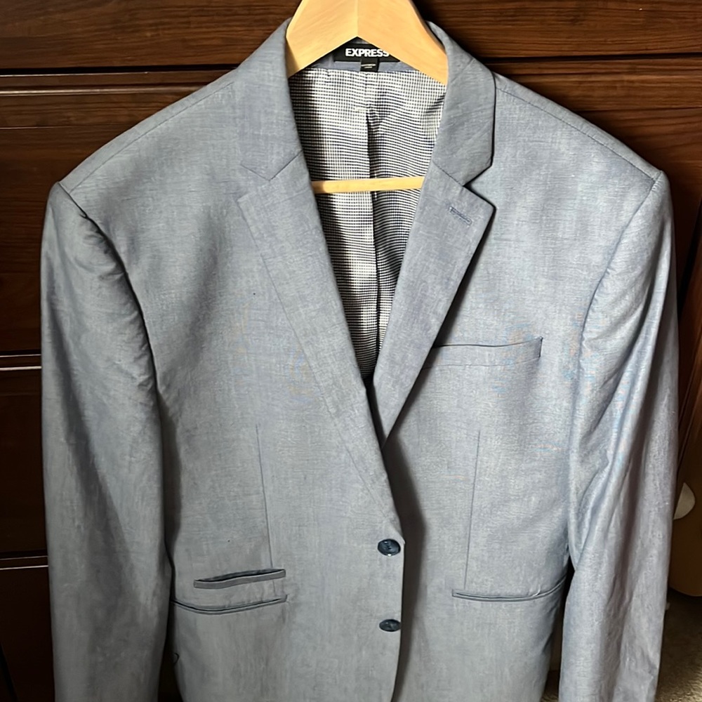 Express Cotton 40R Slim Stretch Suit